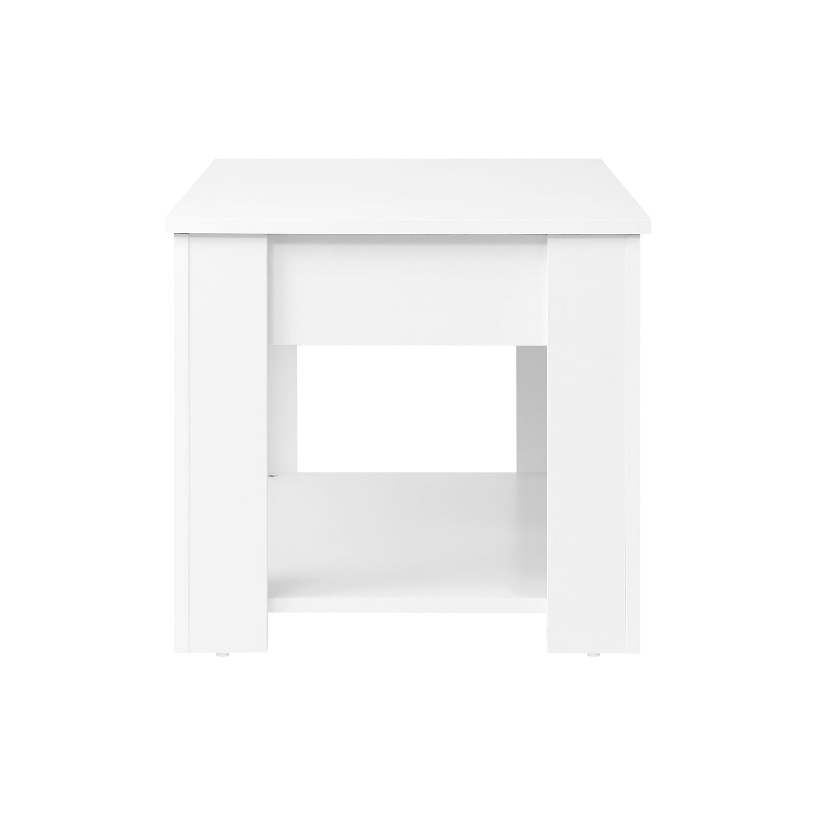 Oikiture Coffee Table Lift Up Top Modern Tables Hidden Book Storage White - Sunyee