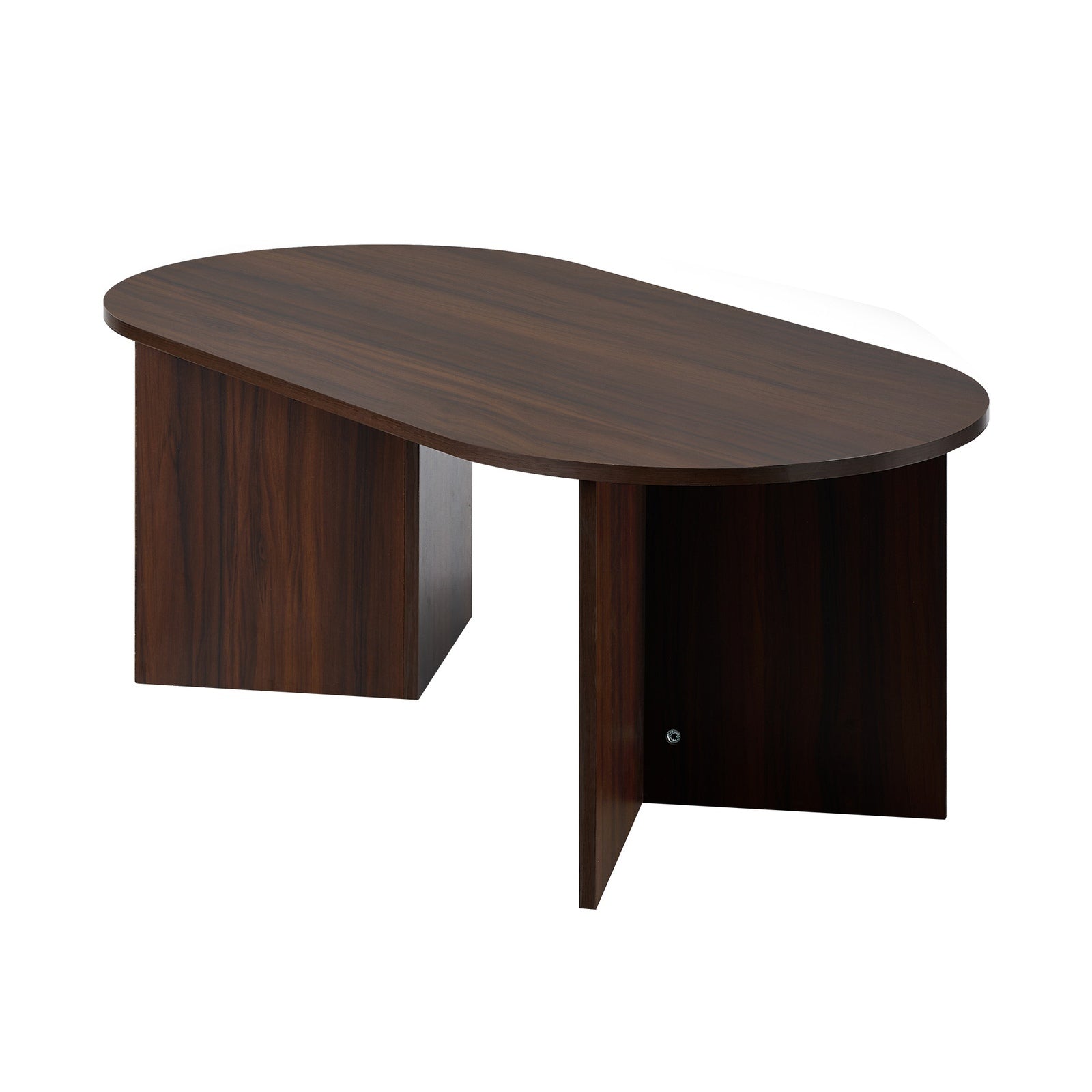 Oikiture Coffee Table Side End Table Wooden Sofa Cafe Desk