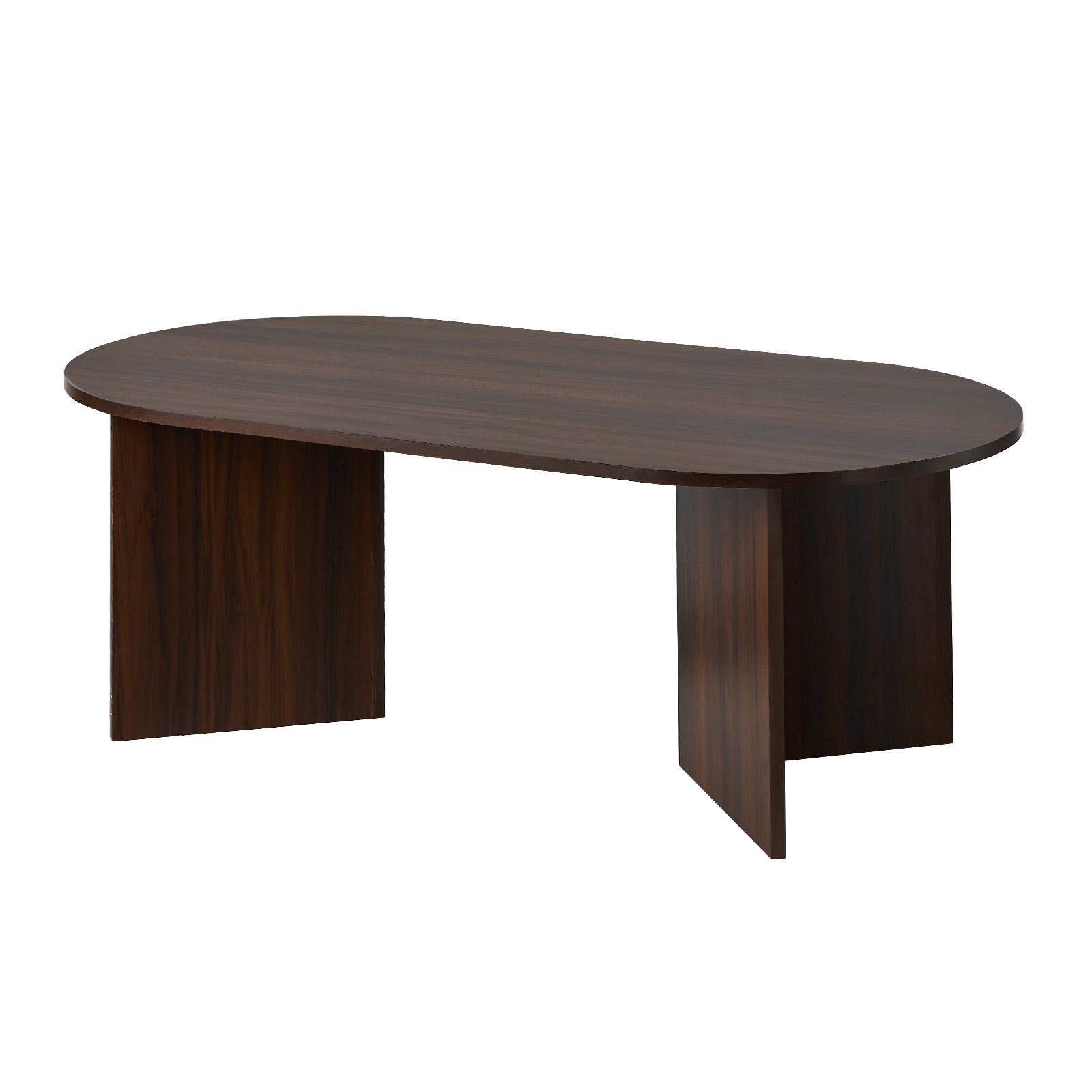 Oikiture Coffee Table Side End Table Wooden Sofa Cafe Desk
