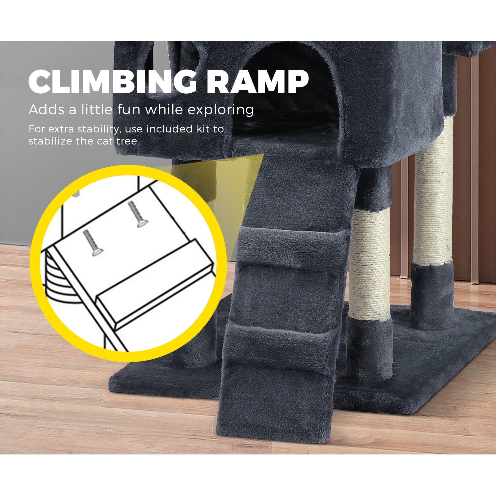 Cat Tree Scratching Post Scratcher Pole Tower Condo Home Furniture Bed Stand - Sunyee