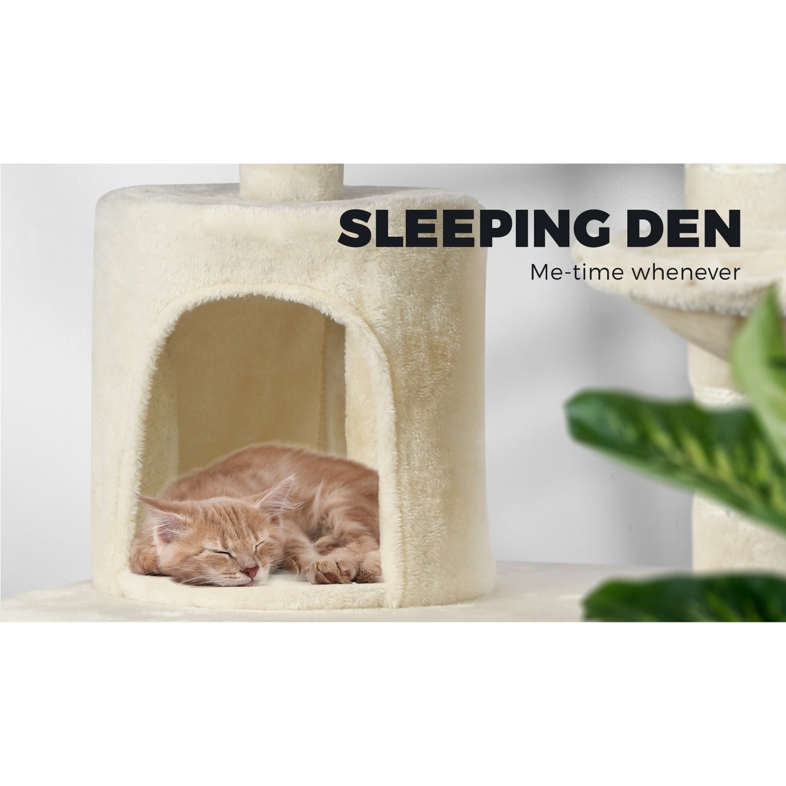 Cat Trees Scratching Post Scratcher Tower Condo House Furniture Kitty Bed 140cm - Sunyee