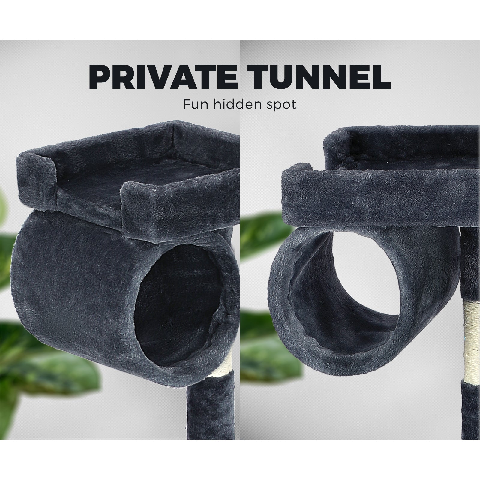 140cm Cat Tree Pet Kitty Scratching Post Scratcher House Furniture Tower Condo - Sunyee