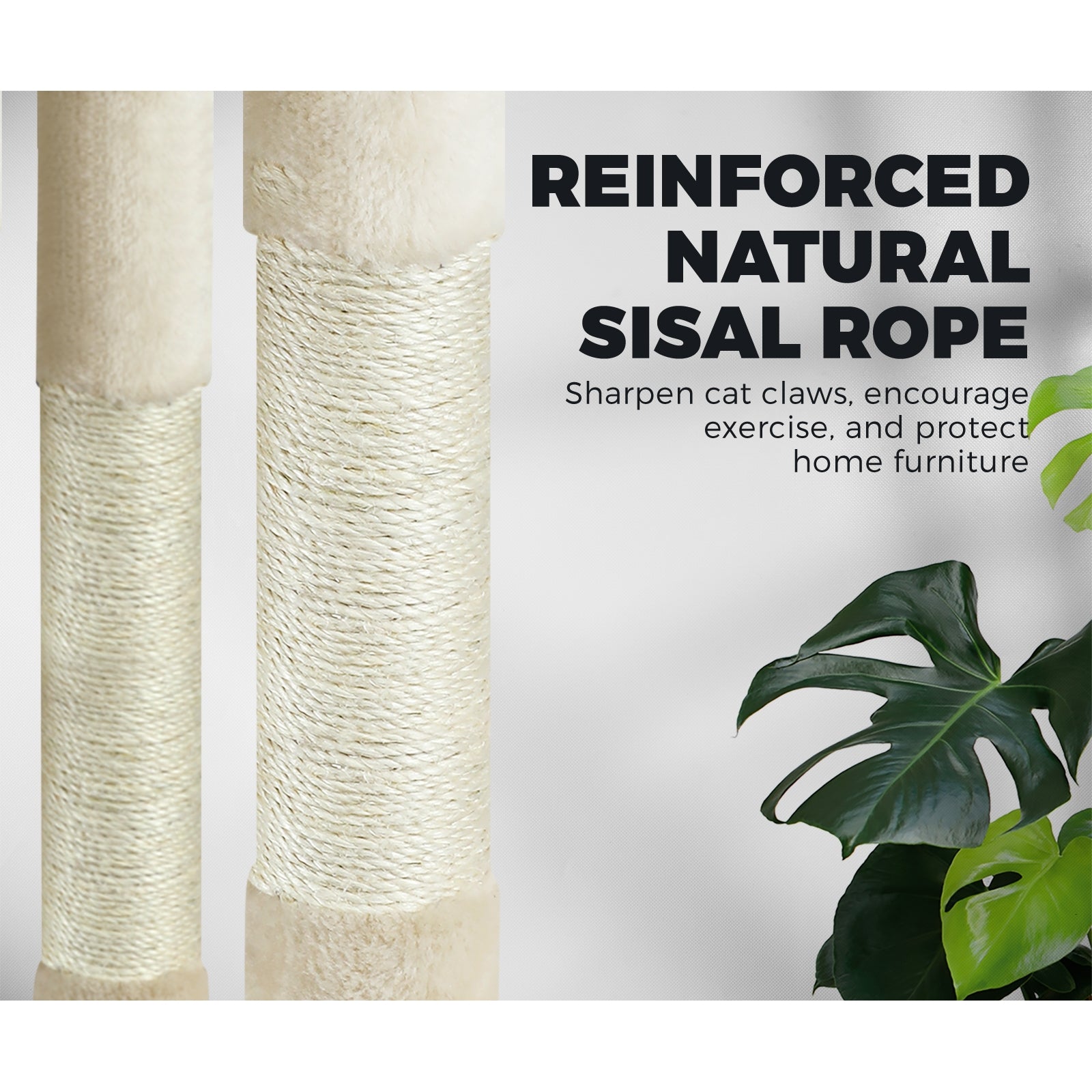 1.2M Cat Trees Scratching Post Scratcher Furniture Kitty Condo Tower House Trees - Sunyee