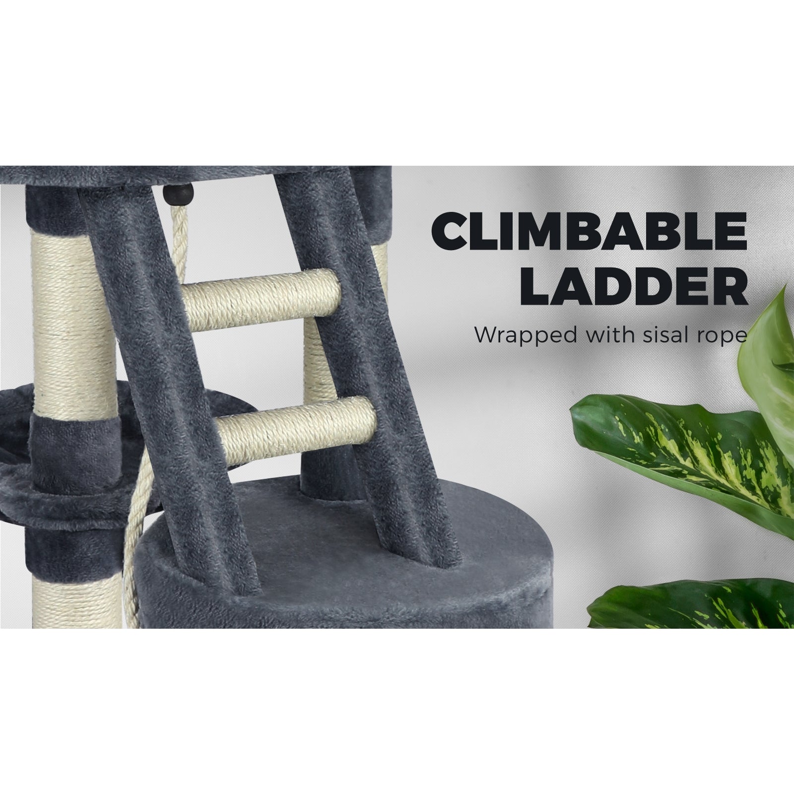 120cm Cat Trees Scratching Post Scratcher Tower Condo House Climber Tree - Sunyee