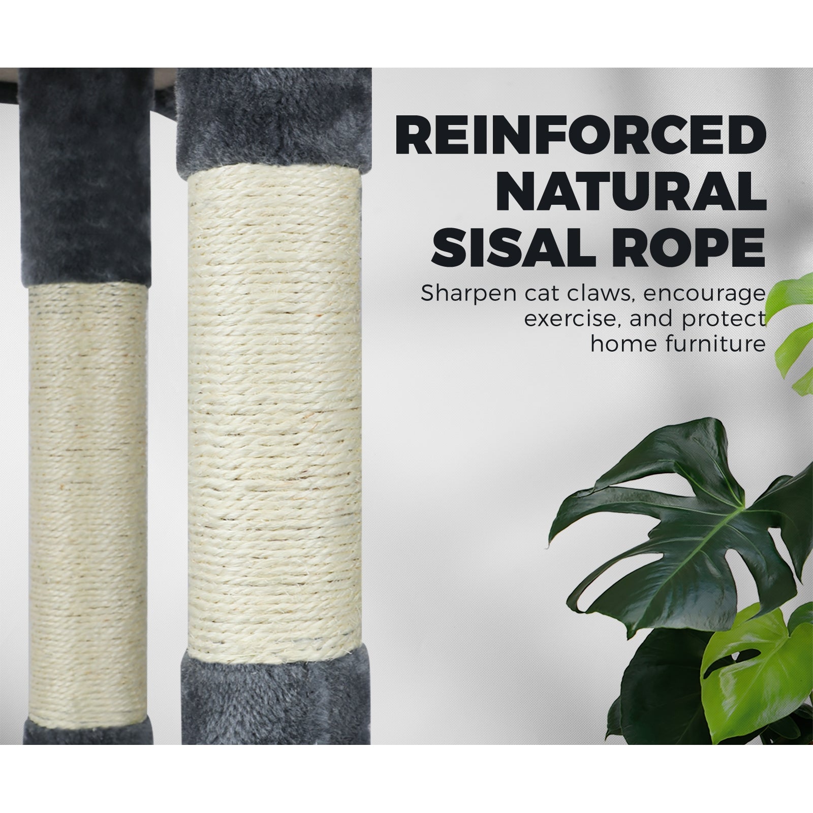 120cm Cat Trees Scratching Post Scratcher Tower Condo House Climber Tree - Sunyee