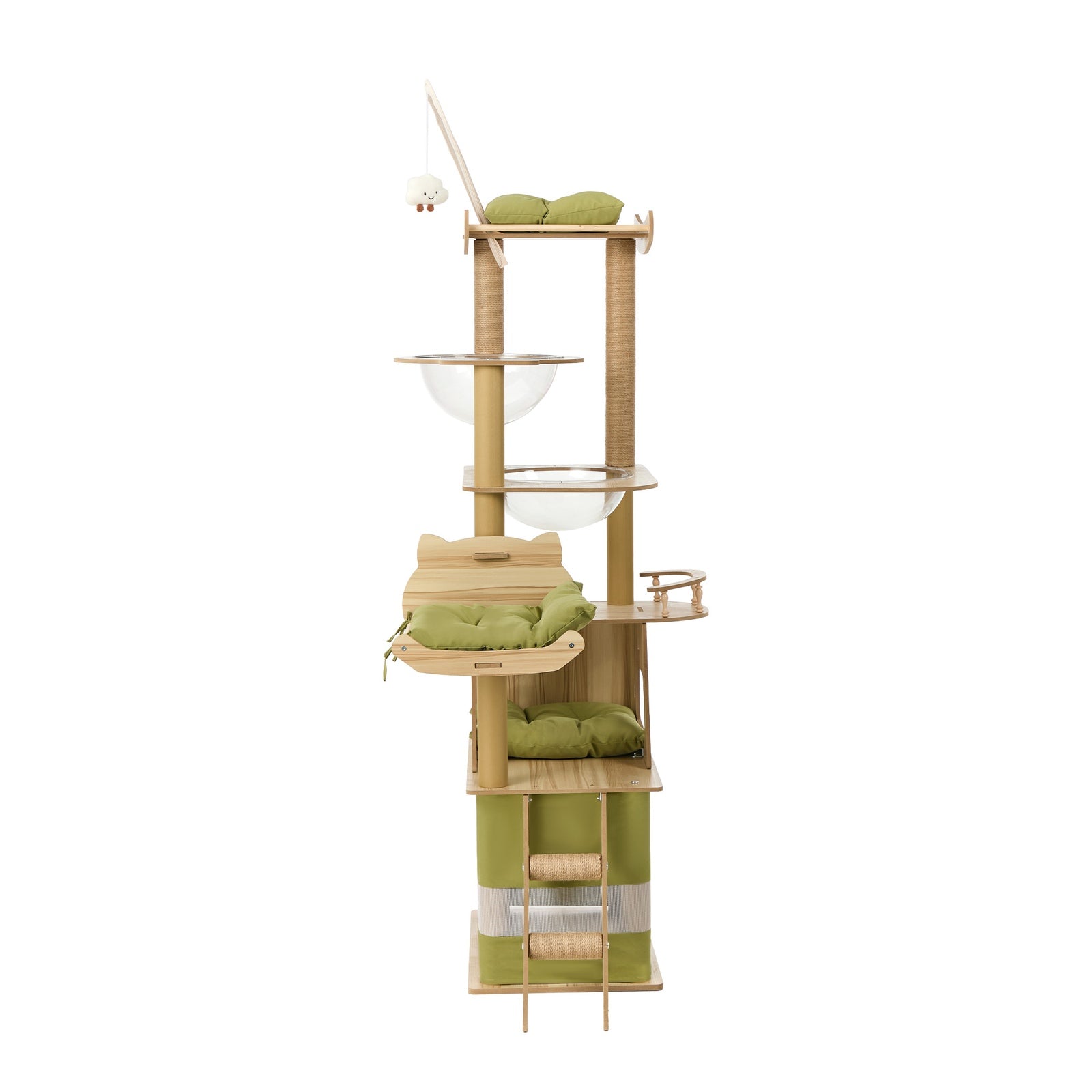 Alopet Cat Tree Tower Scratching Post Scratcher Condo House Bed Furniture 190cm - Sunyee