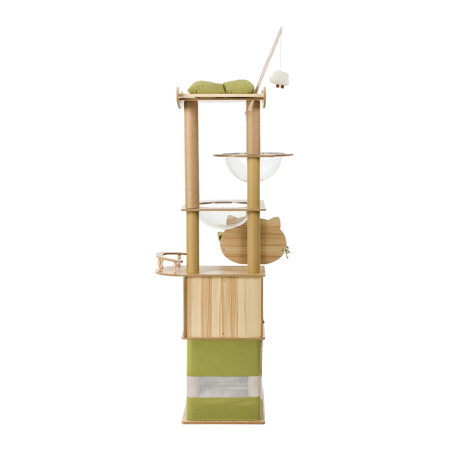 Alopet Cat Tree Tower Scratching Post Scratcher Condo House Bed Furniture 190cm - Sunyee