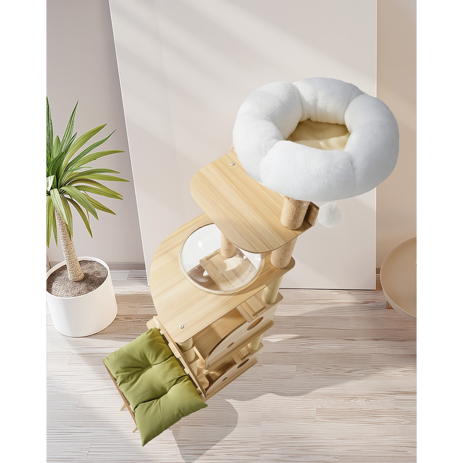 Alopet Cat Tree Tower Scratching Post Scratcher Condo House Bed Furniture 203cm