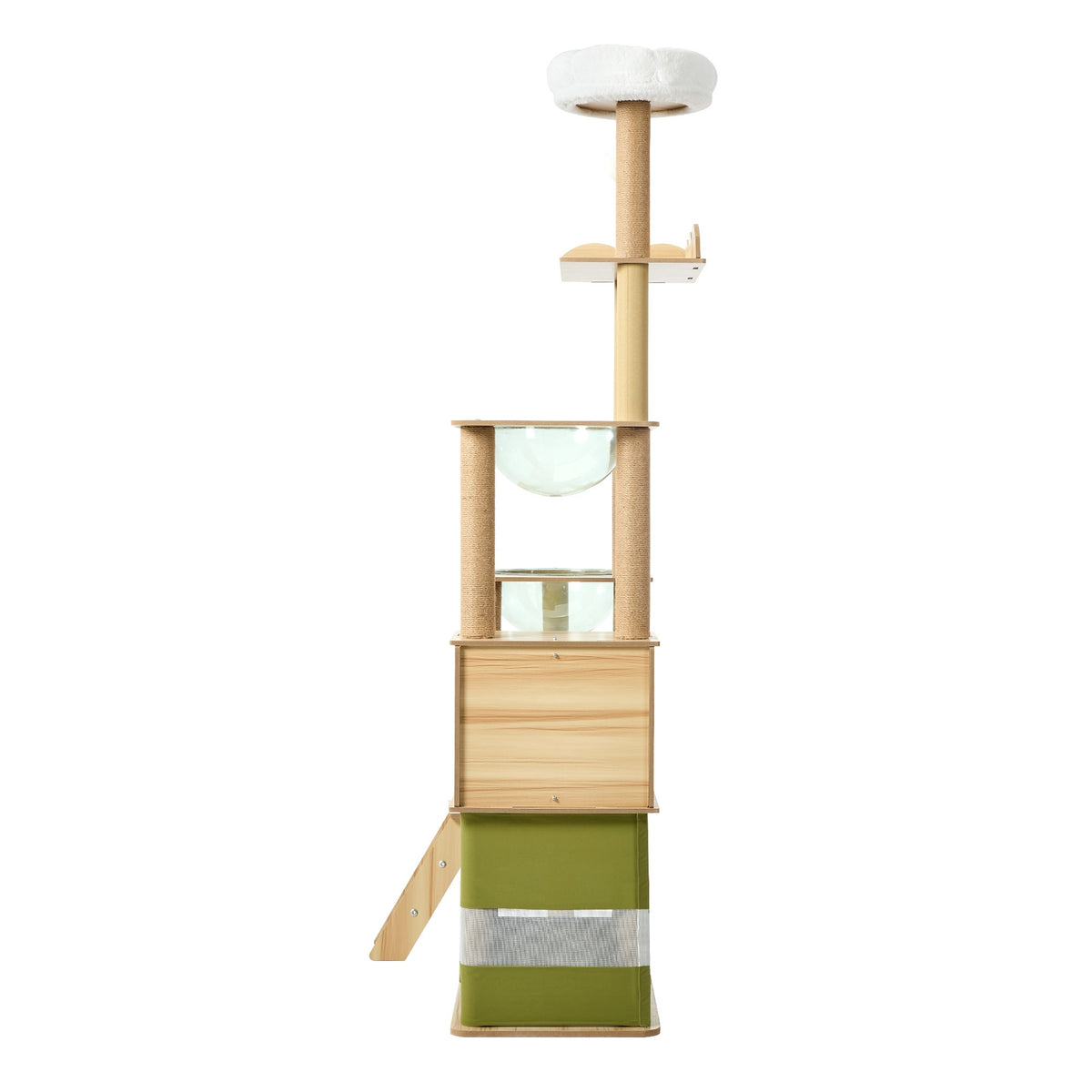 Alopet 183cm Cat Tree Tower Large Multi-Level Condo Capsule Bowl Scratching Post