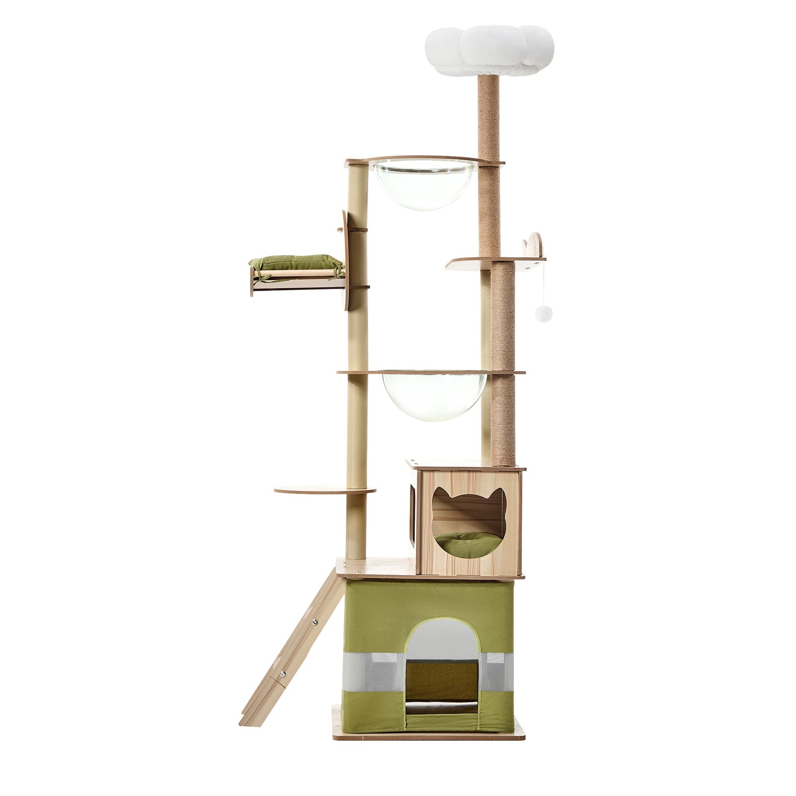 Alopet Cat Tree Tower Scratching Post Scratcher 196cm Condo House Bed Furniture - Sunyee