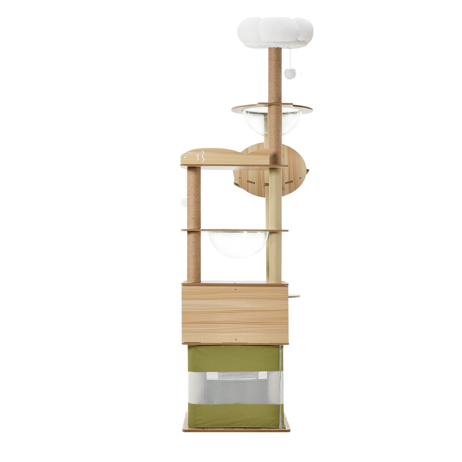 Alopet Cat Tree Tower Scratching Post Scratcher 196cm Condo House Bed Furniture - Sunyee