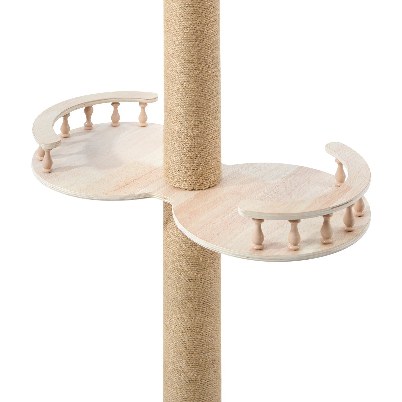 Alopet Cat Tree Wood Tower Scratching 300cm Post Scratcher Floor to Ceiling - Sunyee