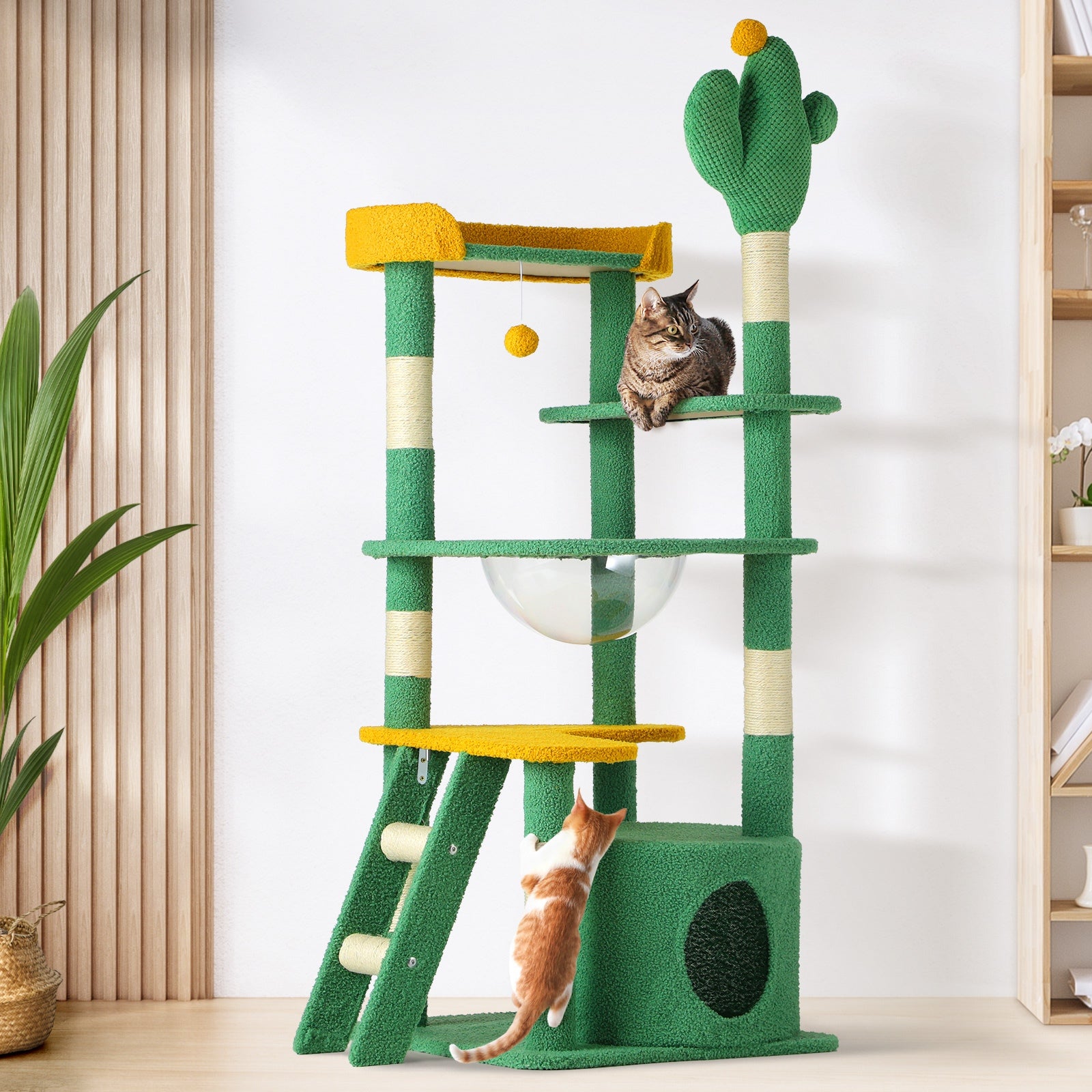 Alopet Cat Tree Tower Scratching Post 144cm Pet Condo House Furniture Scratcher - Sunyee