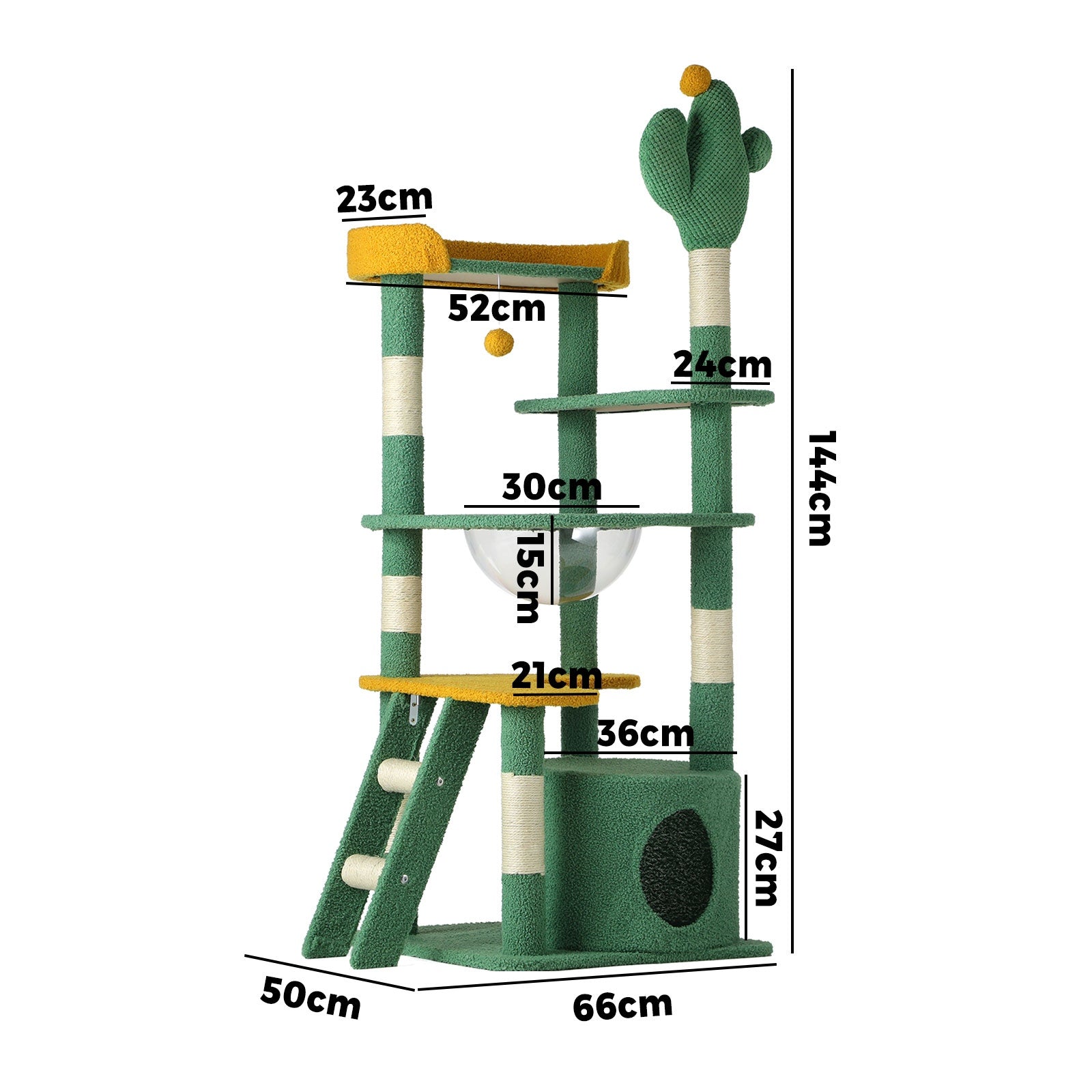 Alopet Cat Tree Tower Scratching Post 144cm Pet Condo House Furniture Scratcher - Sunyee