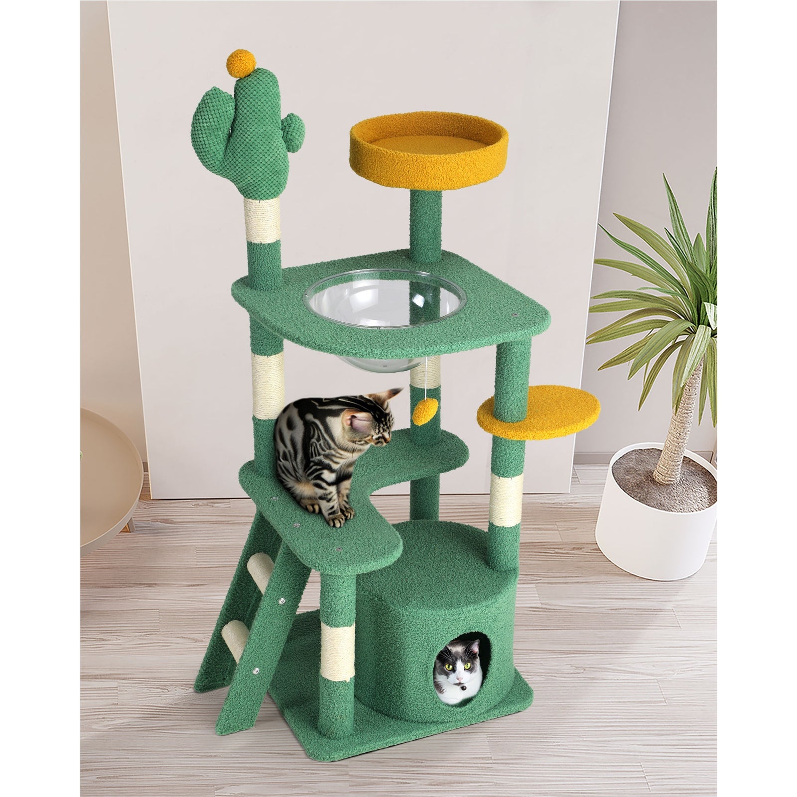Alopet Cat Tree Tower Scratching Post 130cm Furniture Scratcher Pet Condo House - Sunyee