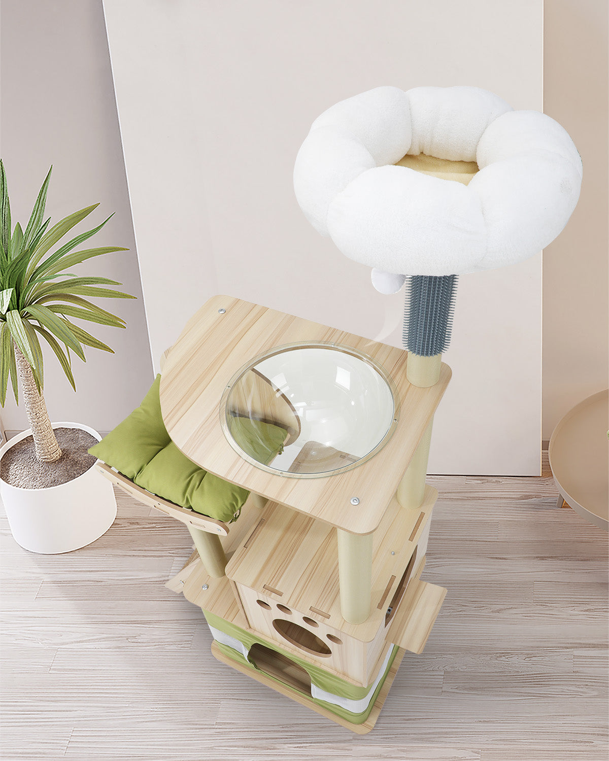 Alopet Cat Tree Tower Scratching Post Scratcher 160cm Condo House Bed Furniture - Sunyee