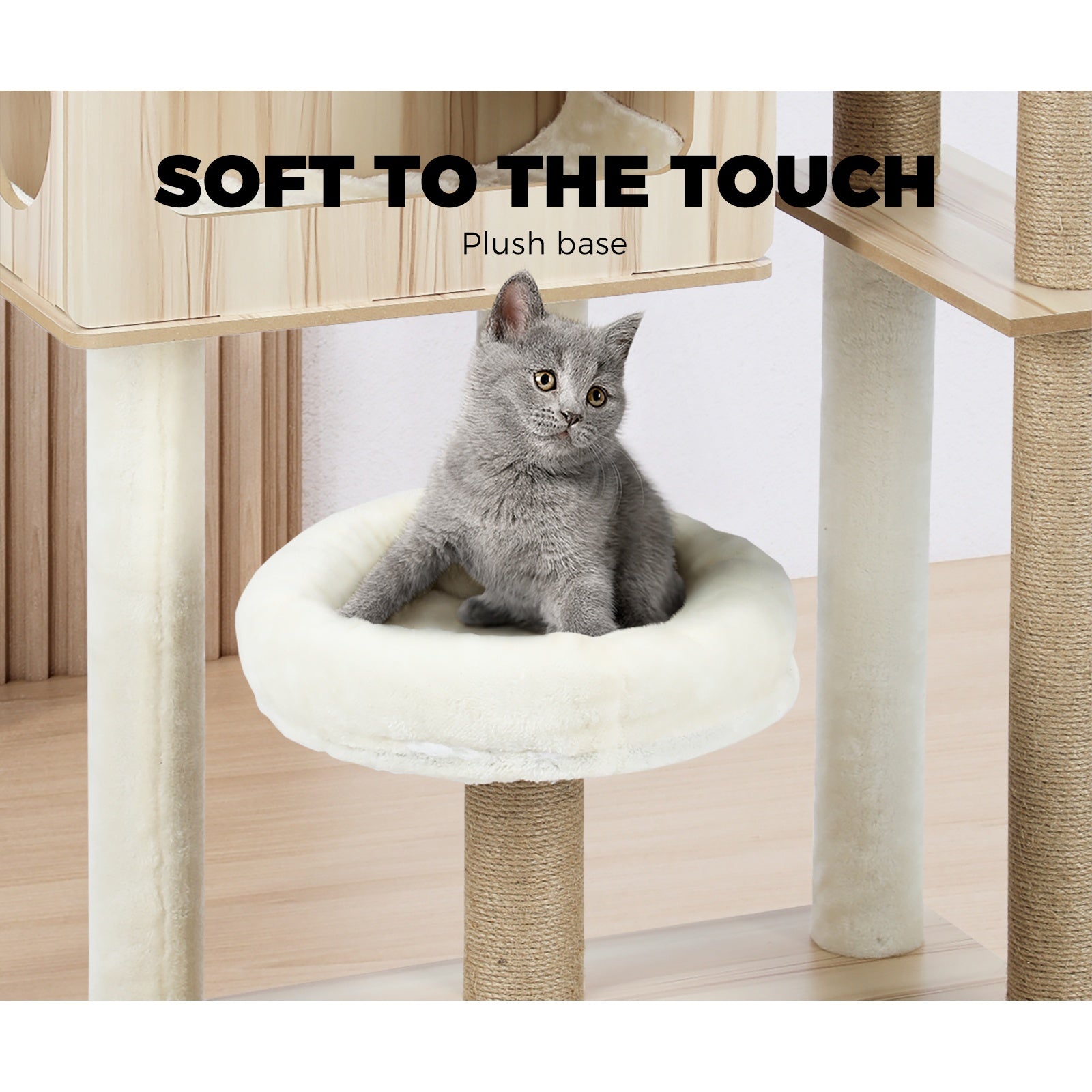 Alopet Cat Tree Tower Scratching Post Scratcher Cats Condo House Bed Furniture - Sunyee