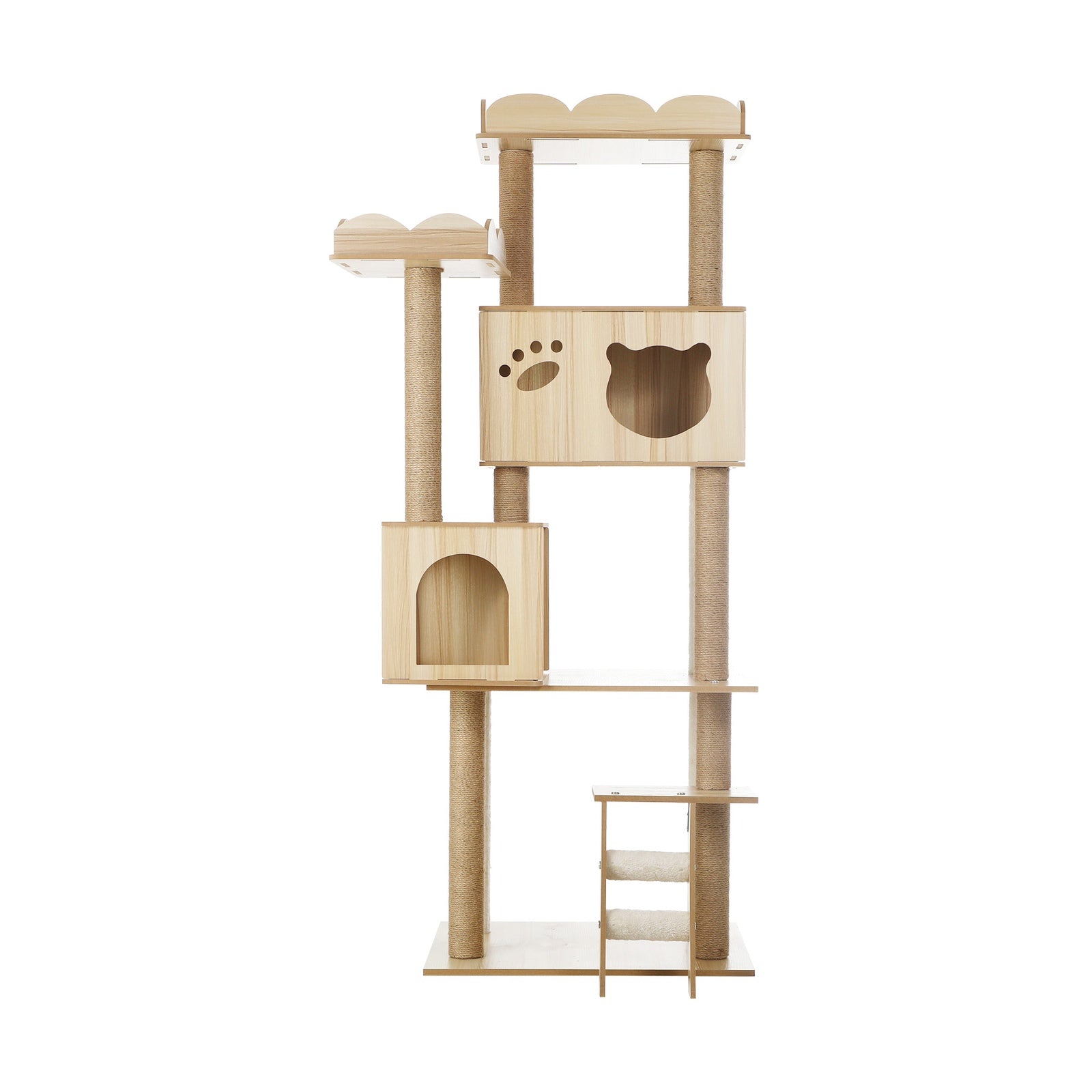 Alopet Cat Tree Tower Scratching Post House Bed Wood Scratcher Condo 161cm - Sunyee