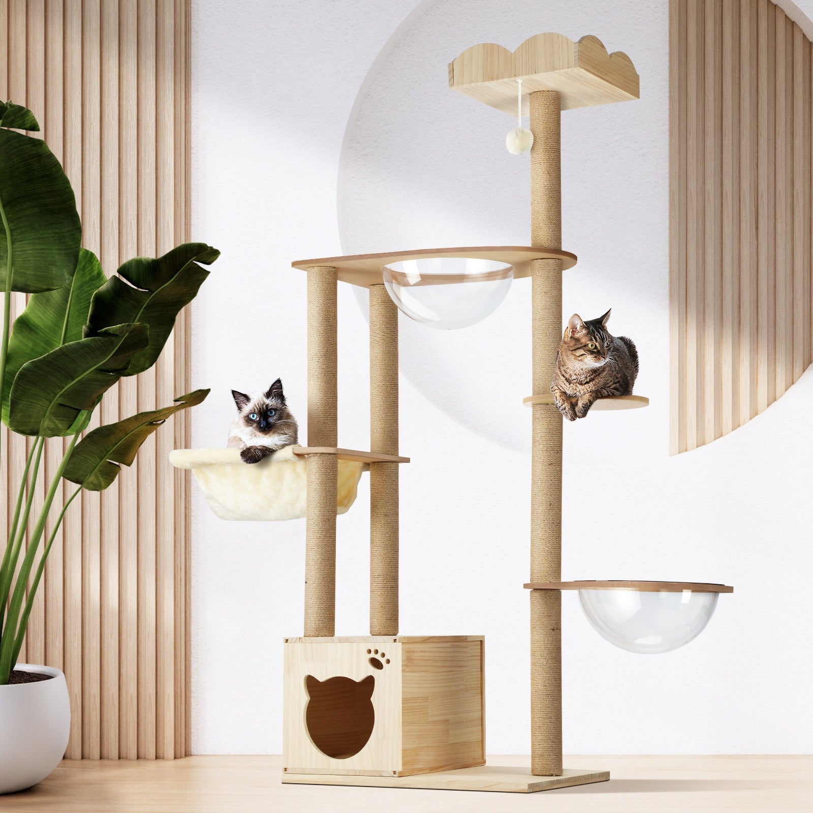 Alopet Cat Tree Scratching Post Scratcher Cats Tower Condo House Bed Furniture - Sunyee