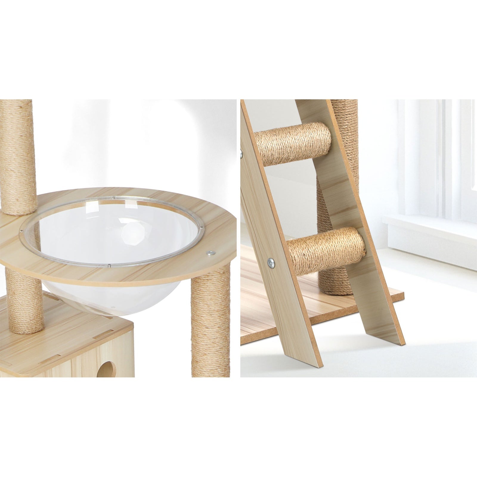 Alopet Cat Tree Scratching Post Scratcher Tower Wood Condo House Bed Large 190CM - Sunyee