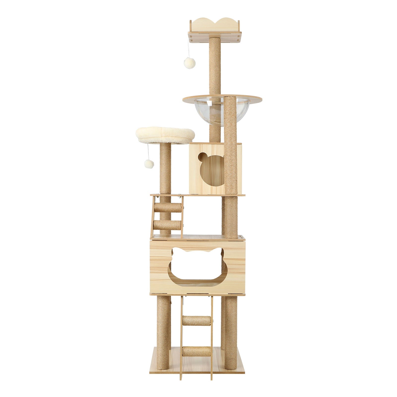 Alopet Cat Tree Scratching Post Scratcher Tower Wood Condo House Bed Large 190CM - Sunyee