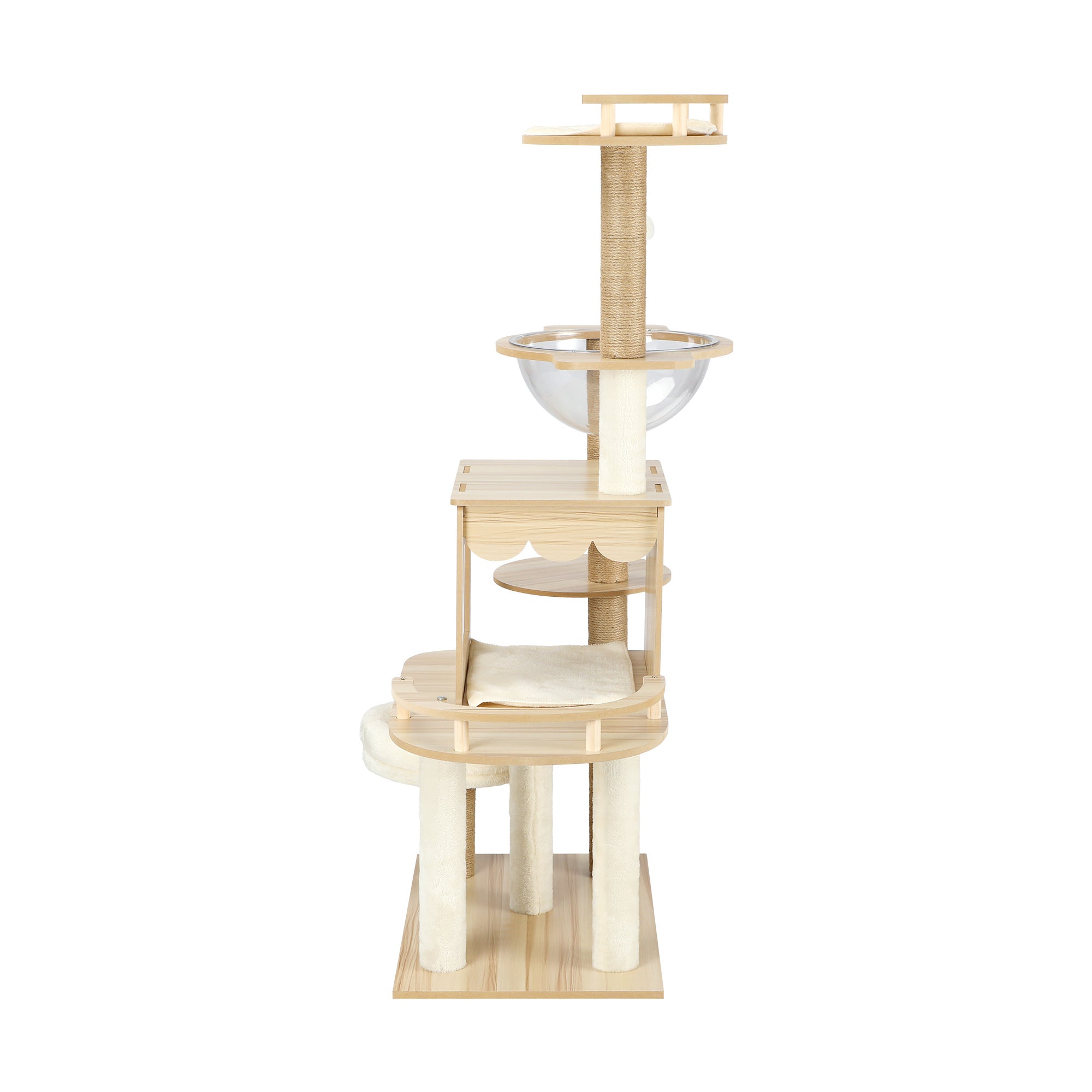Alopet Cat Tree Scratching Post Tower Condo Scratchers Kitten Furniture 131cm - Sunyee