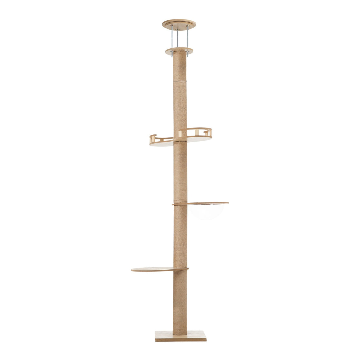 Alopet Cat Tree Wood Tower Scratching 270cm Post Scratcher Floor to Ceiling - Sunyee
