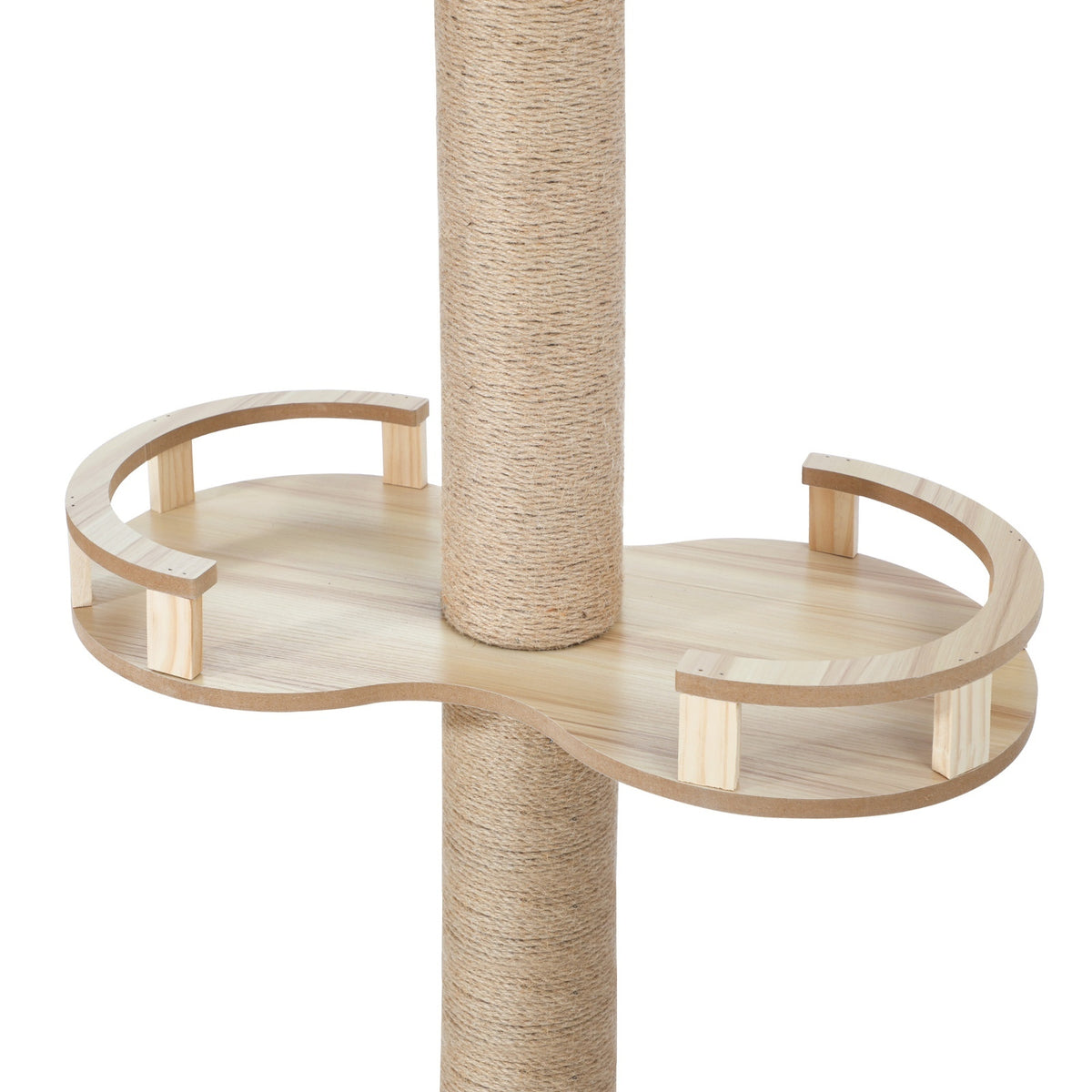 Alopet Cat Tree Wood Tower Scratching 270cm Post Scratcher Floor to Ceiling - Sunyee