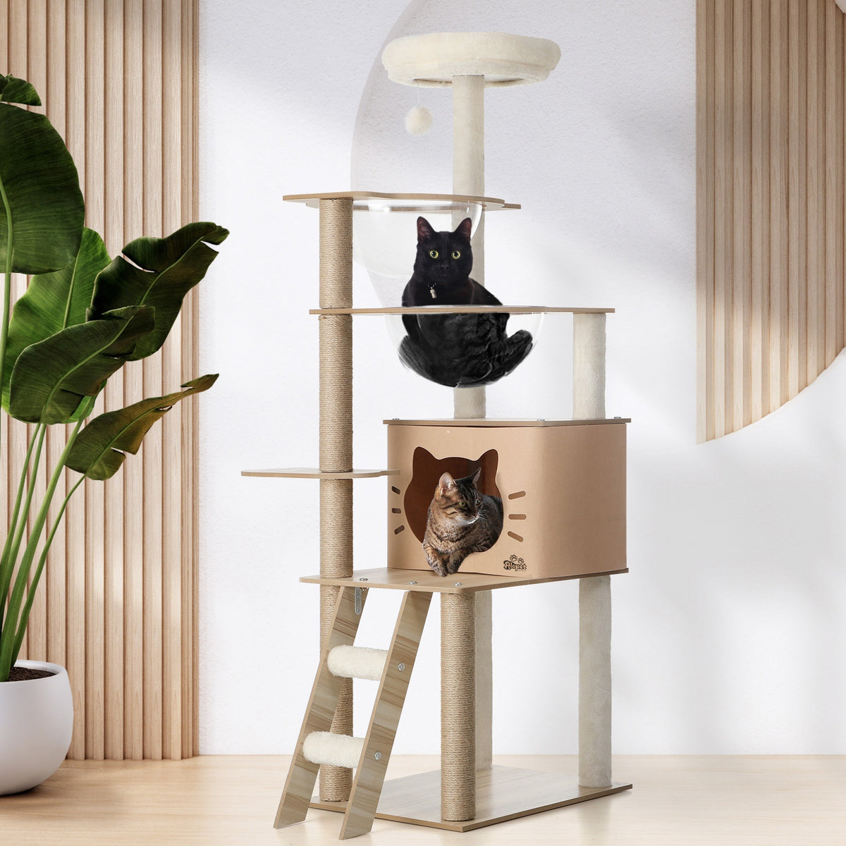 Alopet Cat Tree Tower Scratching Post Scratcher Cats Condo House Bed Furniture