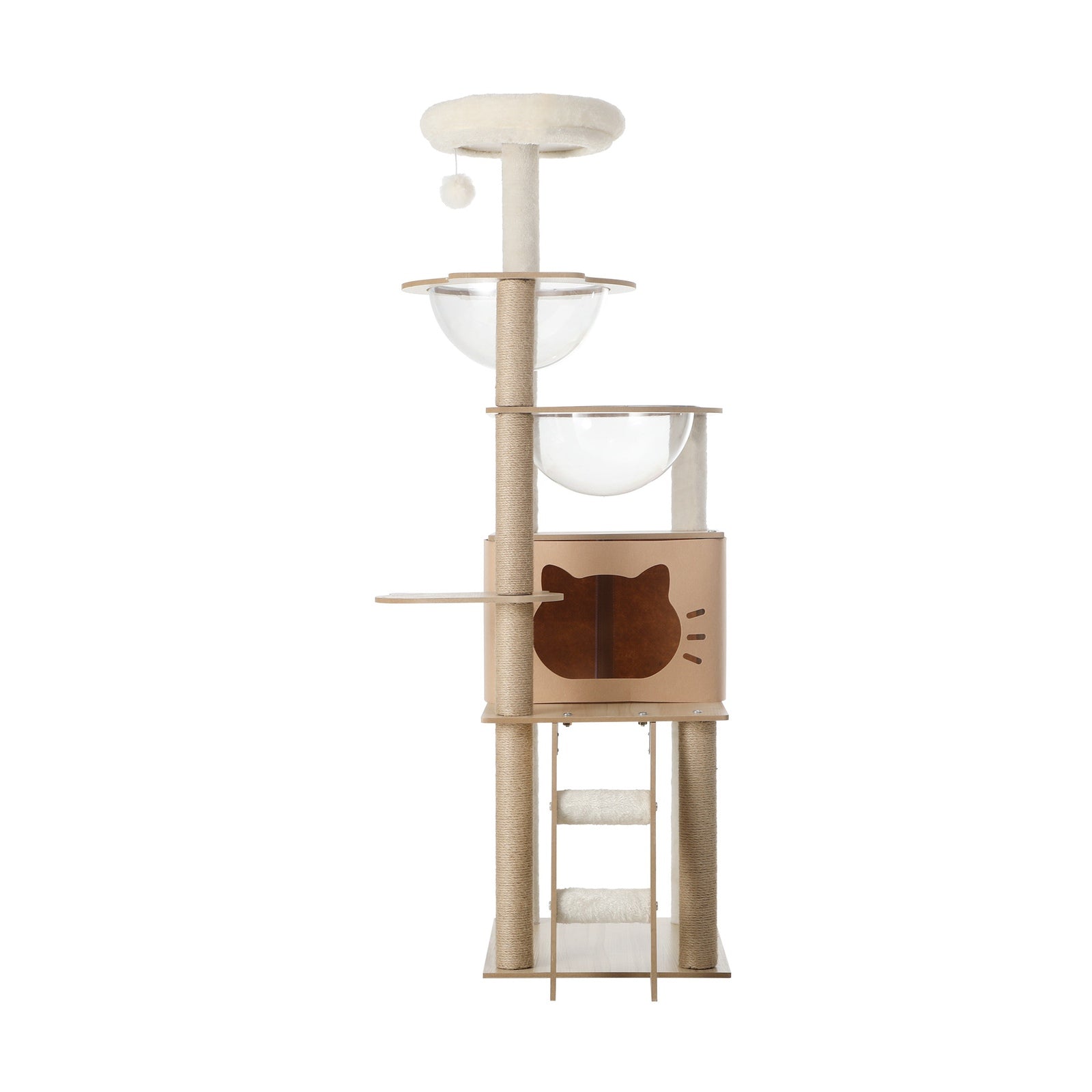 Alopet Cat Tree Tower Scratching Post Wood Scratcher Condo Detachable House - Sunyee