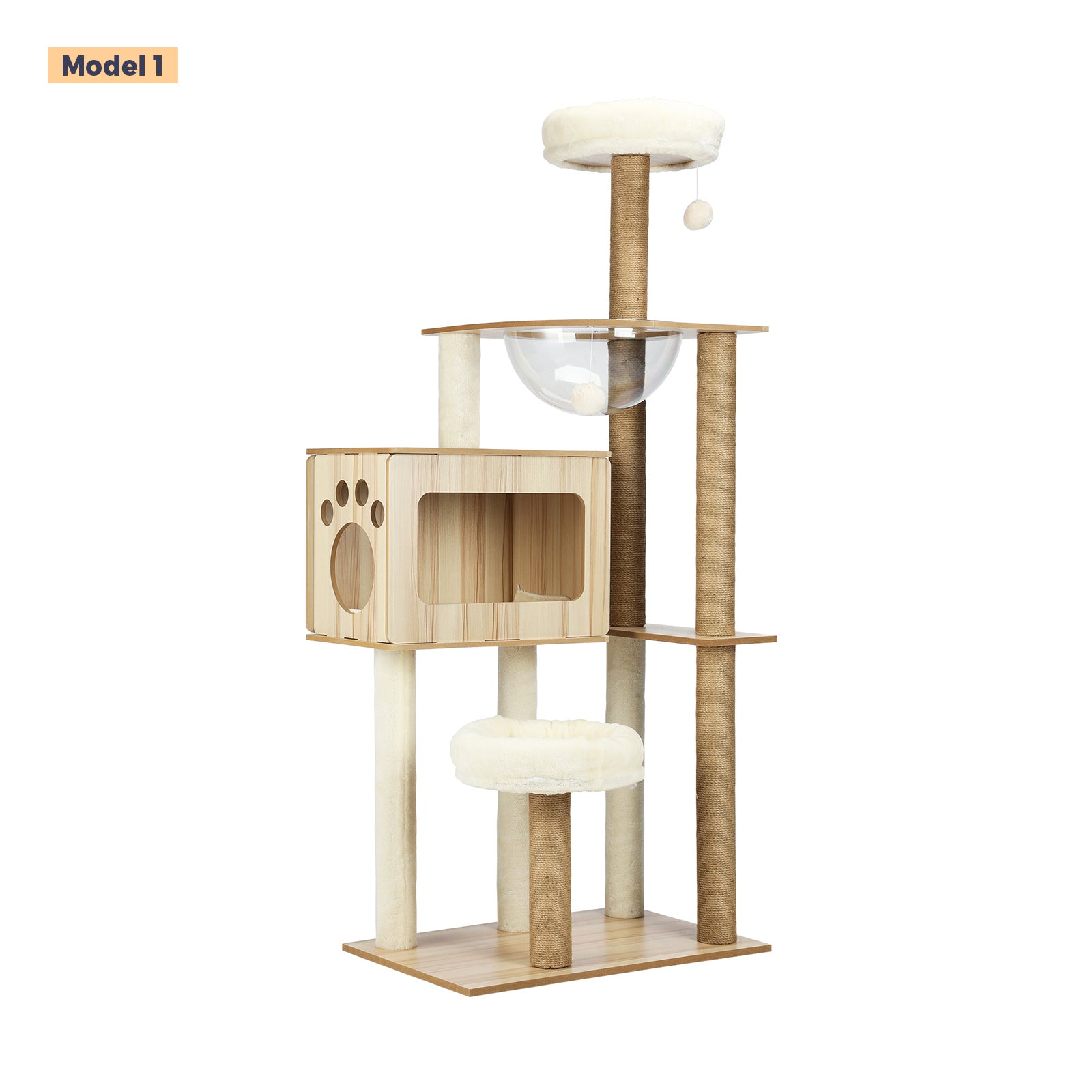 Alopet Cat Tree Tower Scratching Post Scratcher Cats Condo House Bed Furniture - Sunyee