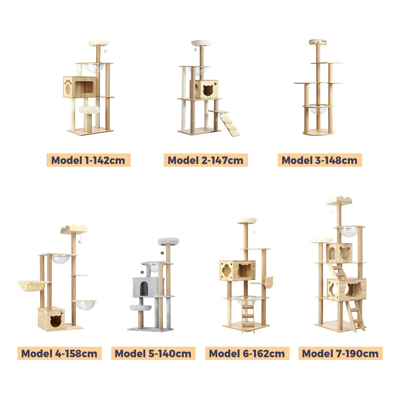 Alopet Cat Tree Tower Scratching Post Scratcher Cats Condo House Bed Furniture - Sunyee