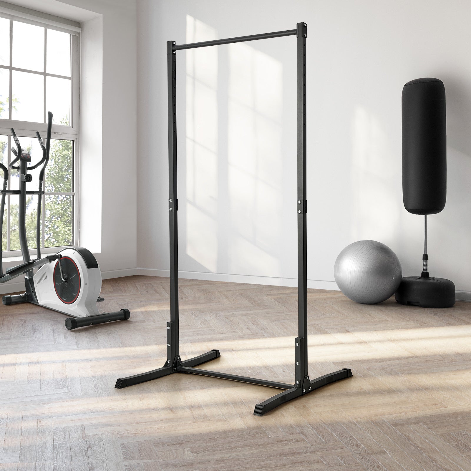 Finex Power Tower Pull Up Bar Station Weight Training Rack Home Gym Fitness - Sunyee