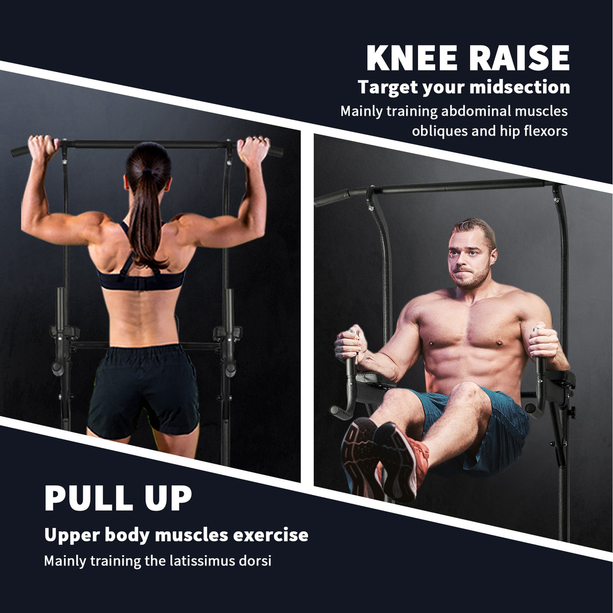 Finex Bench Press Weight Bench Sit-up Power Tower Roman Chair Multi-Station
