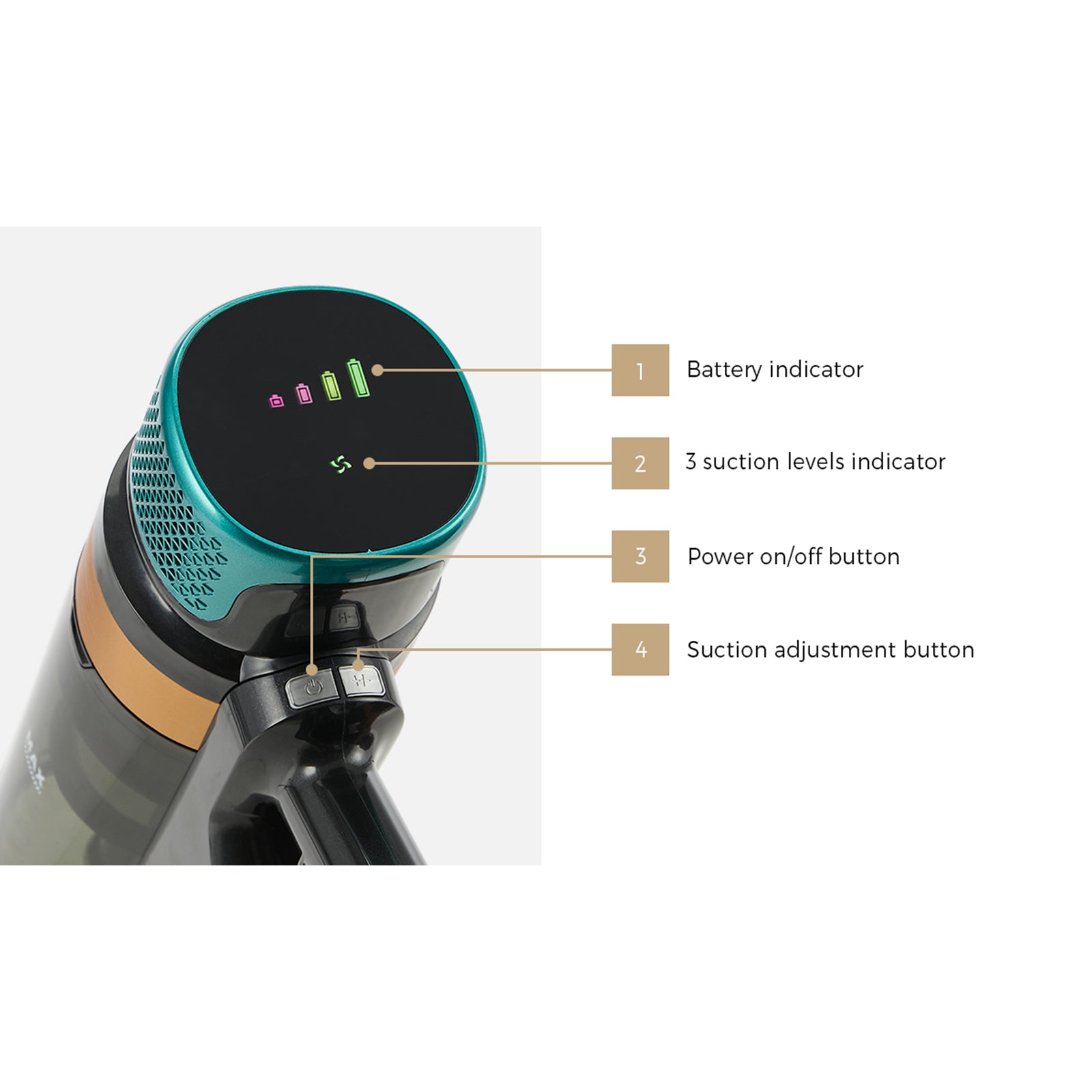 Vevare Cordless Stick Vacuum Cleaner Handstick Bagless Vac Handheld 45KPA - Sunyee