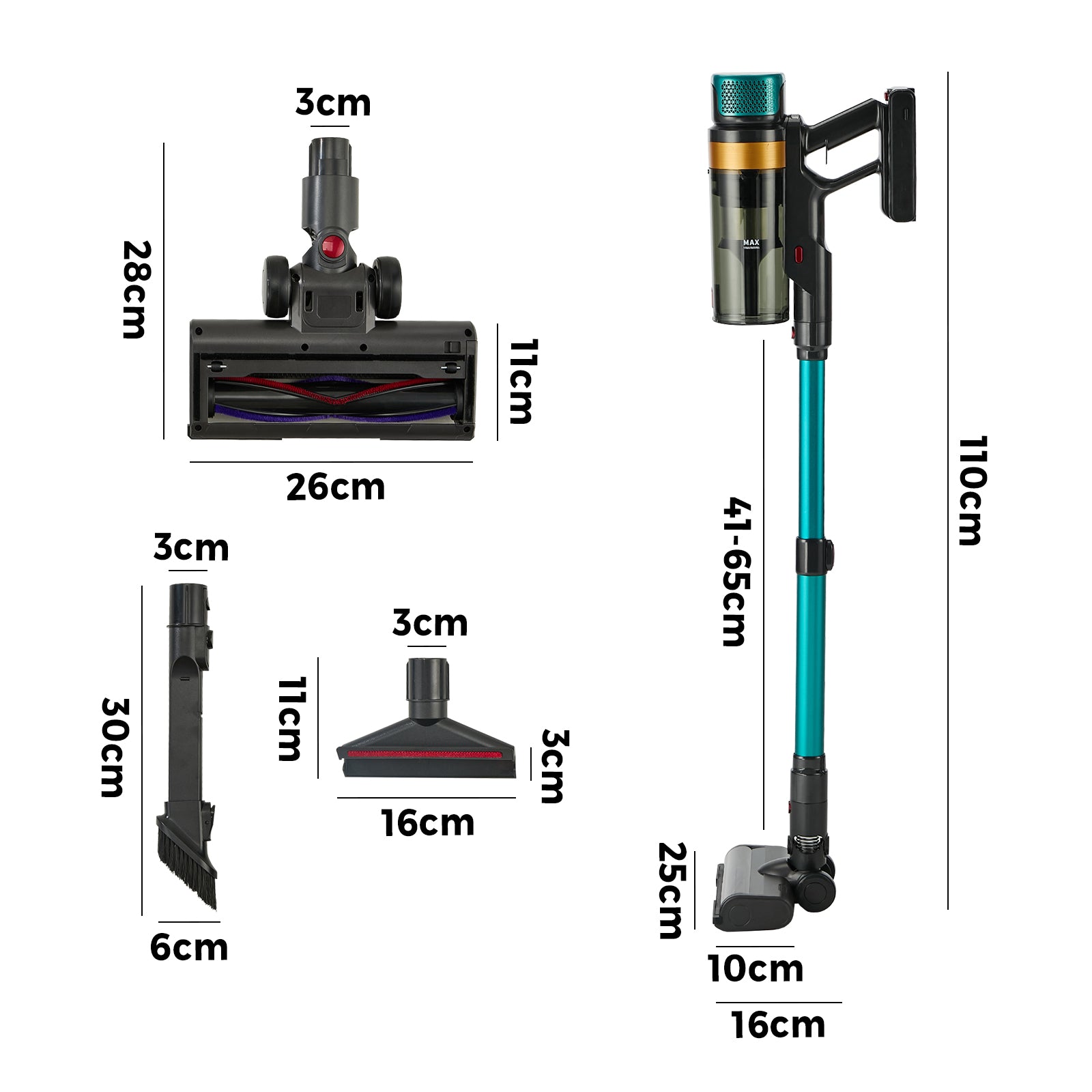 Vevare Cordless Stick Vacuum Cleaner Handstick Bagless Vac Handheld 45KPA - Sunyee