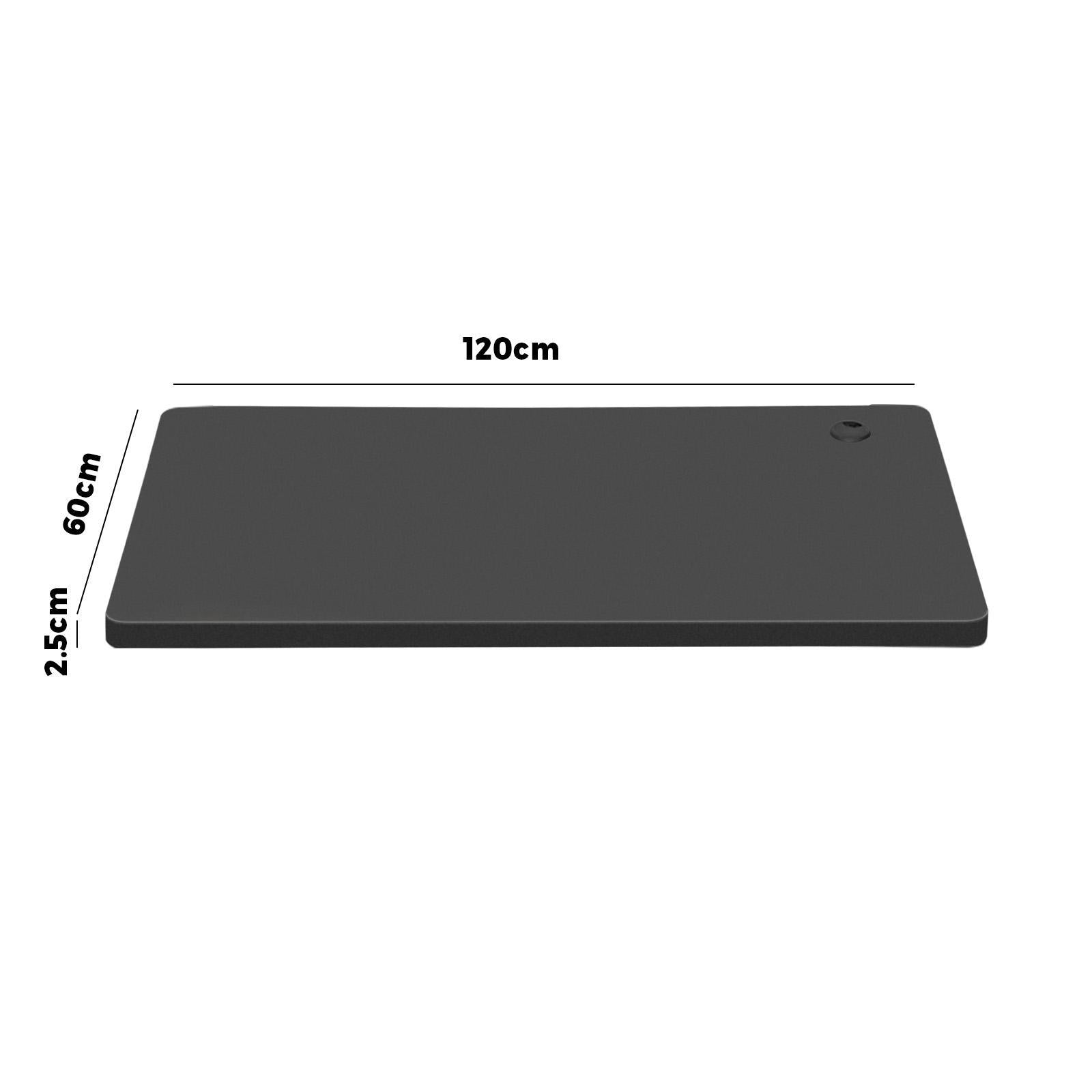 Oikiture Standing Desk Board Adjustable Computer Table Sit Stand Desk Top Black - Sunyee