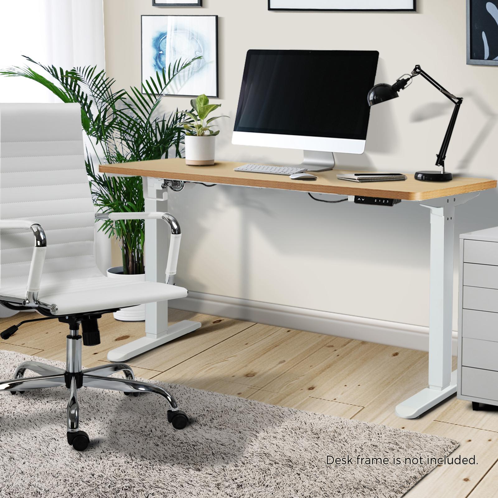 Oikiture Standing Desk Board Adjustable Computer Table Sit Stand Desk Top OAK - Sunyee