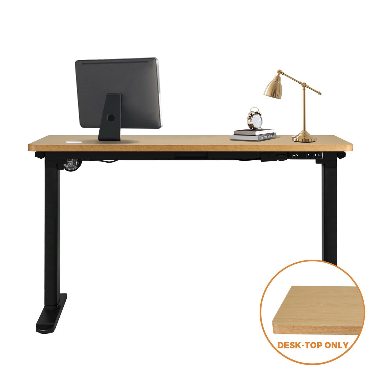 Oikiture Standing Desk Board Adjustable Computer Table Sit Stand Desk Top OAK - Sunyee