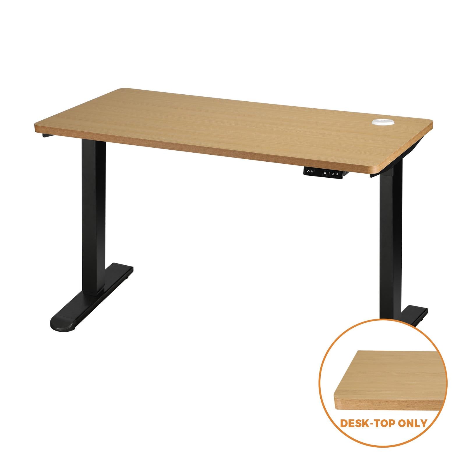 Oikiture Standing Desk Board Adjustable Computer Table Sit Stand Desk Top OAK - Sunyee