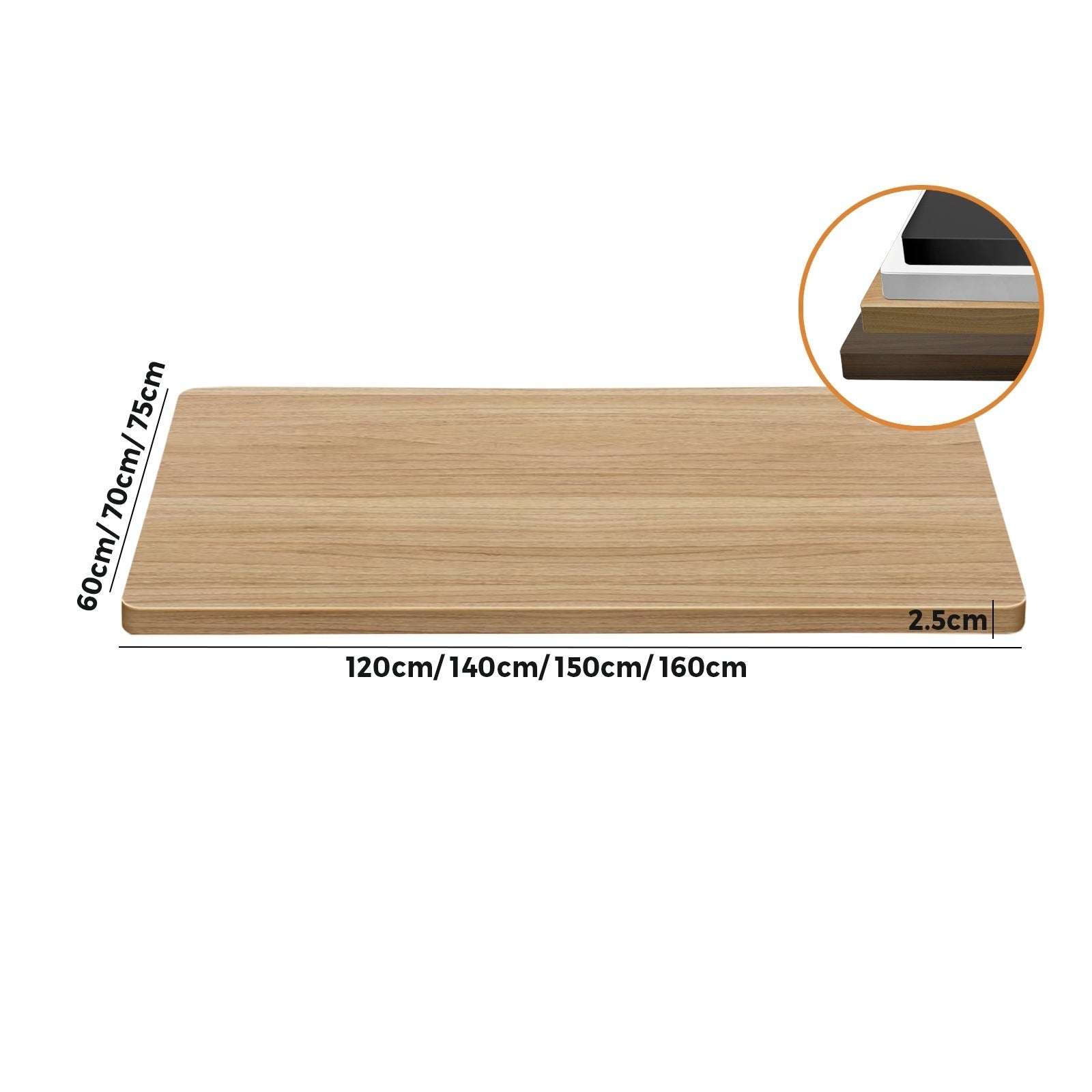 Oikiture Standing Desk Top Adjustable Motorised Electric Sit Stand Table 3 Sizes - Sunyee