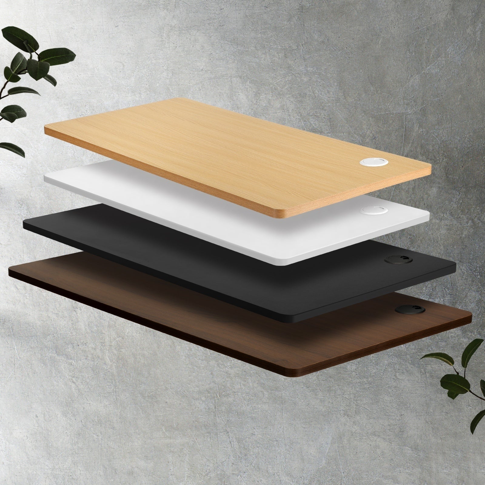 Oikiture Standing Desk Top Adjustable Motorised Electric Sit Stand Table 3 Sizes - Sunyee