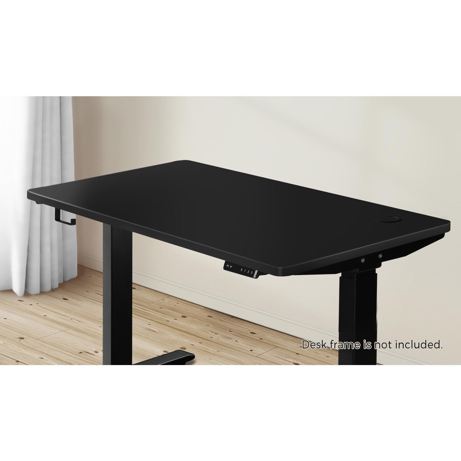 Oikiture Standing Desk Top Adjustable Electric Desk Board Computer Table Black - Sunyee