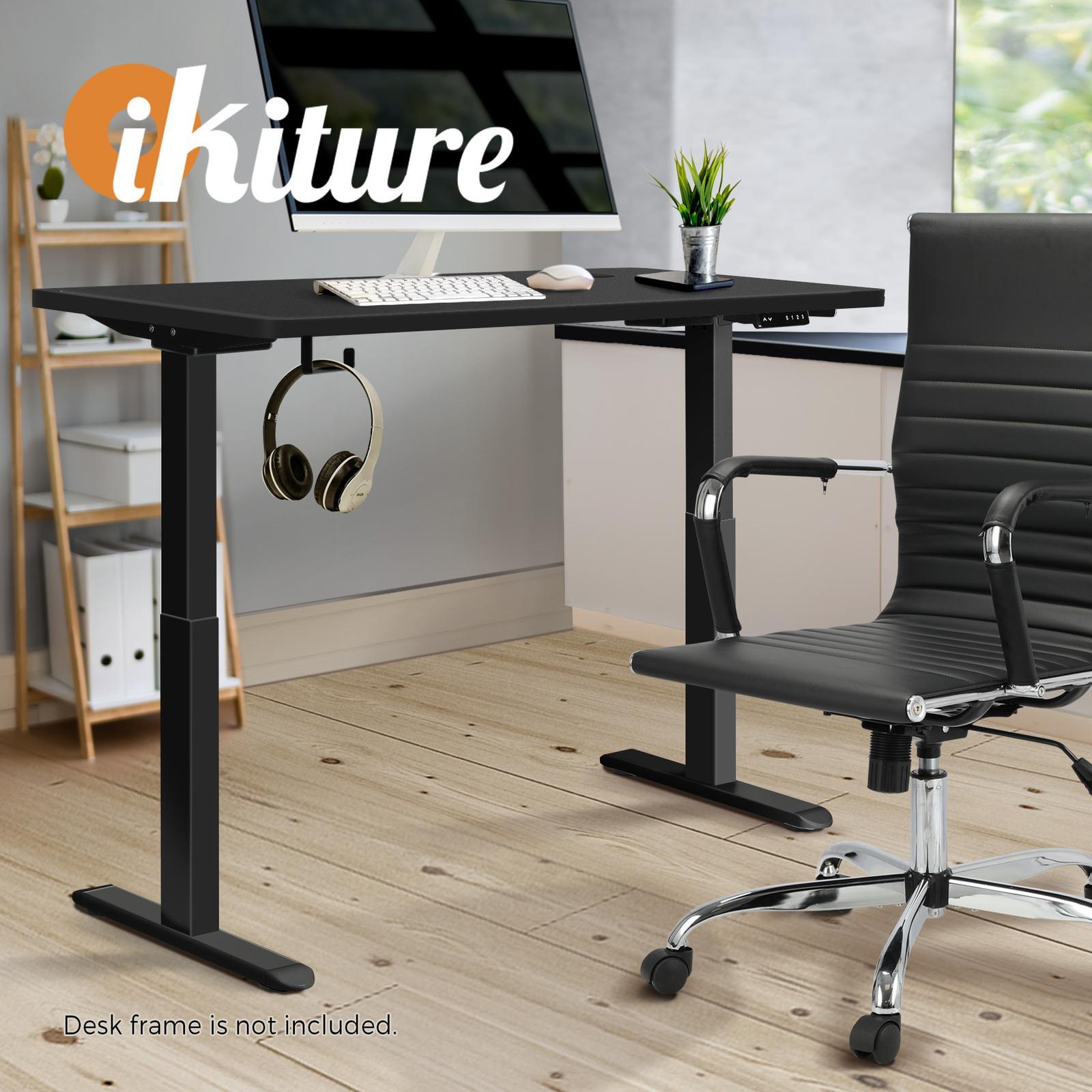 Oikiture Standing Desk Top Adjustable Electric Desk Board Computer Table Black - Sunyee