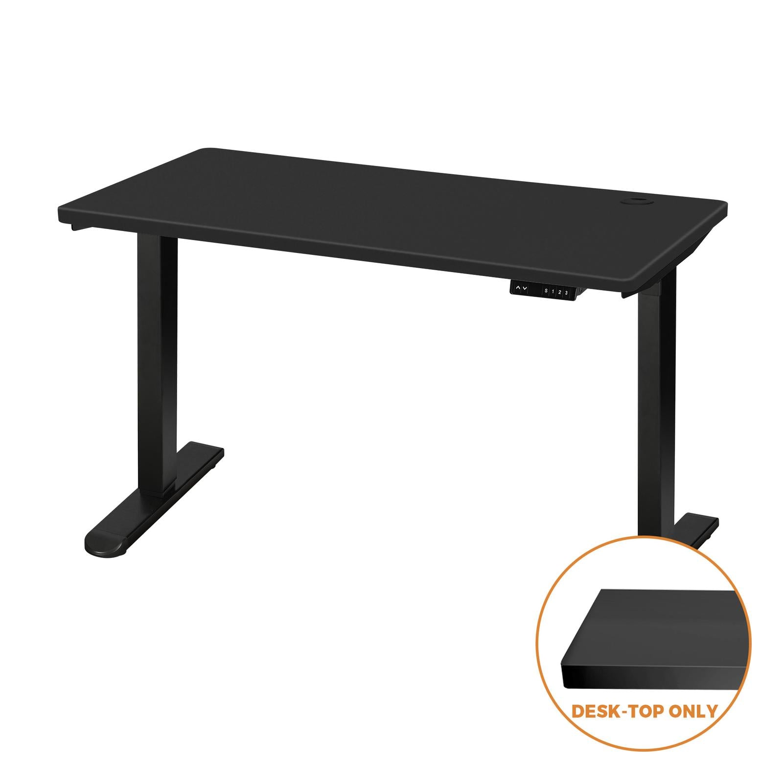 Oikiture Standing Desk Top Adjustable Electric Desk Board Computer Table Black - Sunyee