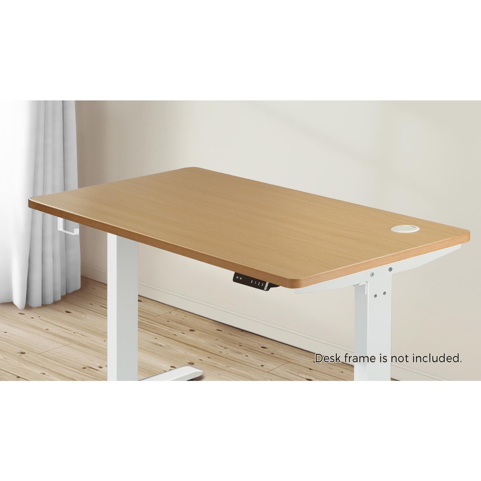 Oikiture Standing Desk Top Adjustable Electric Desk Board Computer Table OAK - Sunyee