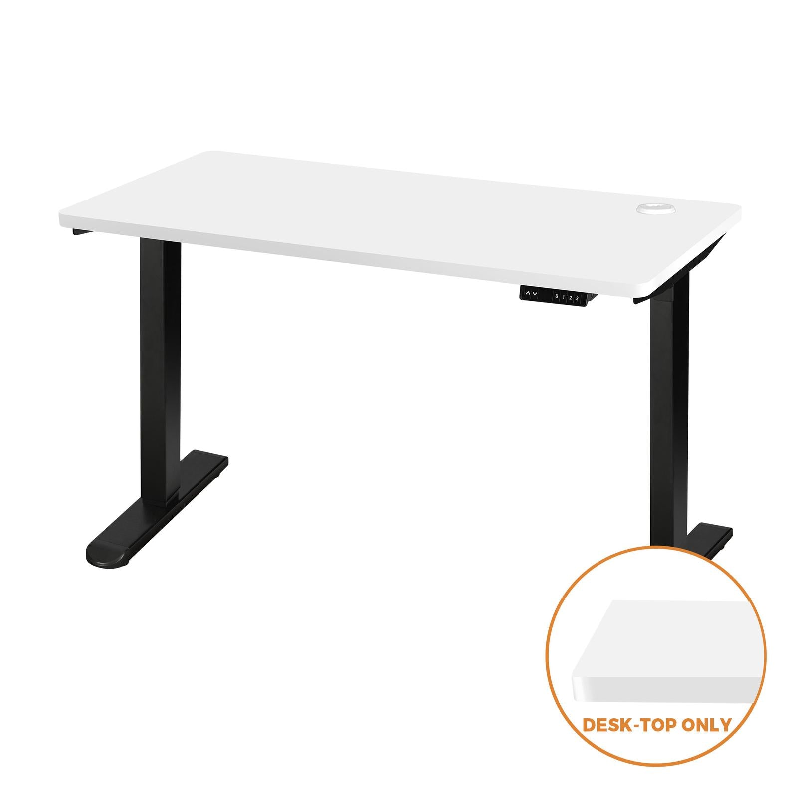 Oikiture Standing Desk Top Adjustable Electric Desk Board Computer Table White - Sunyee