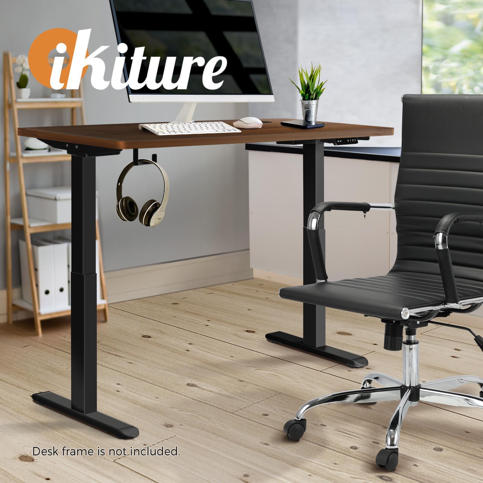 Oikiture Standing Desk Top Adjustable Electric Desk Board Computer Table Walnut - Sunyee