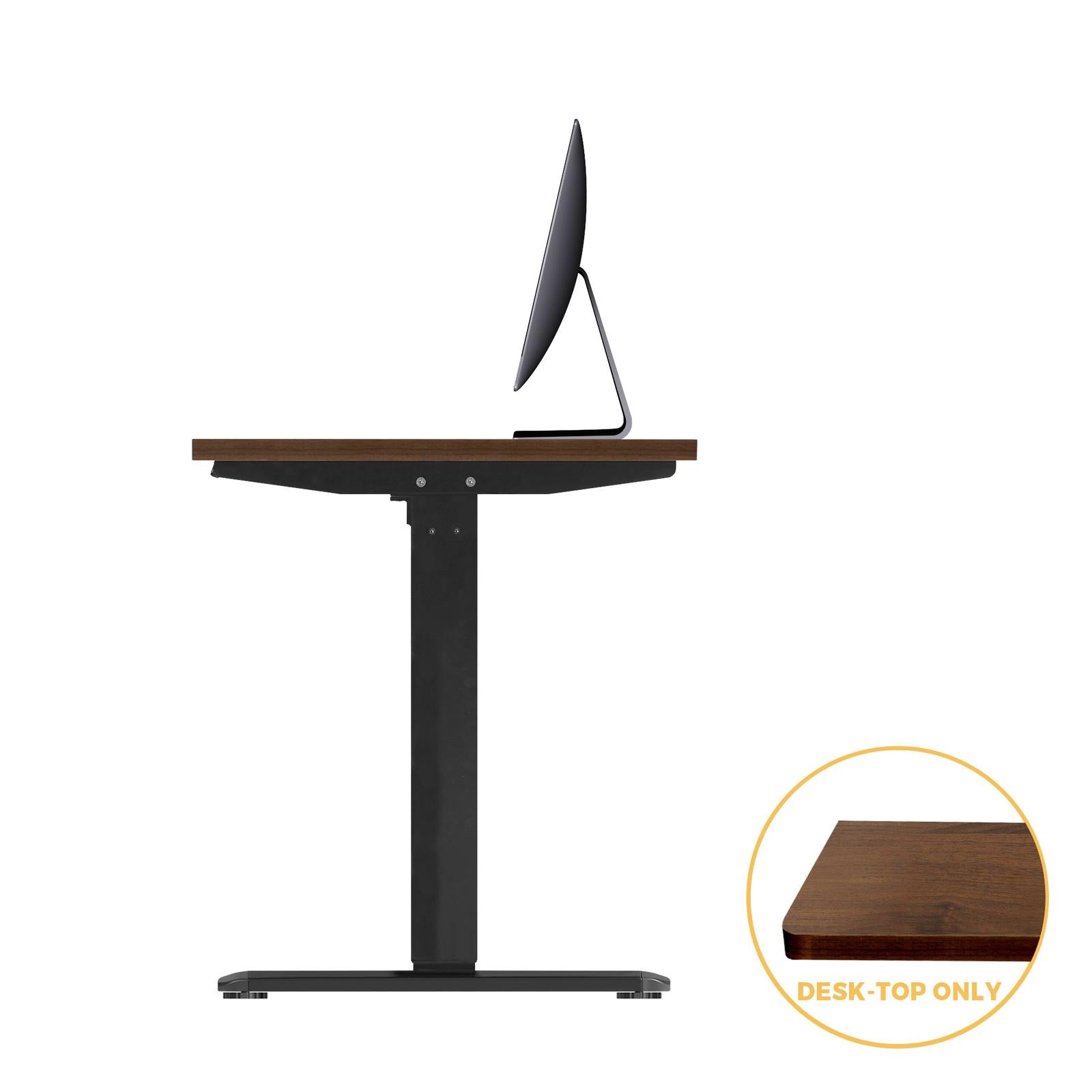 Oikiture Standing Desk Top Adjustable Electric Desk Board Computer Table Walnut - Sunyee