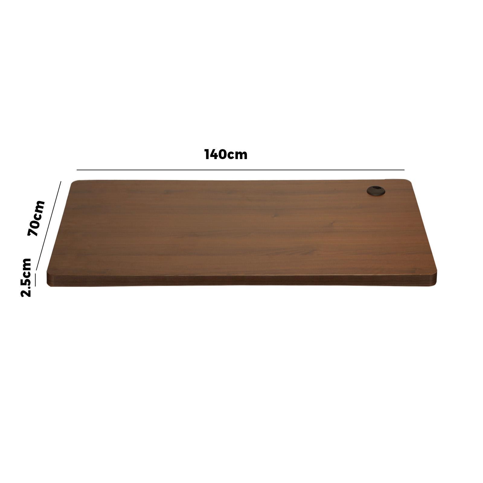 Oikiture Standing Desk Top Adjustable Electric Desk Board Computer Table Walnut - Sunyee